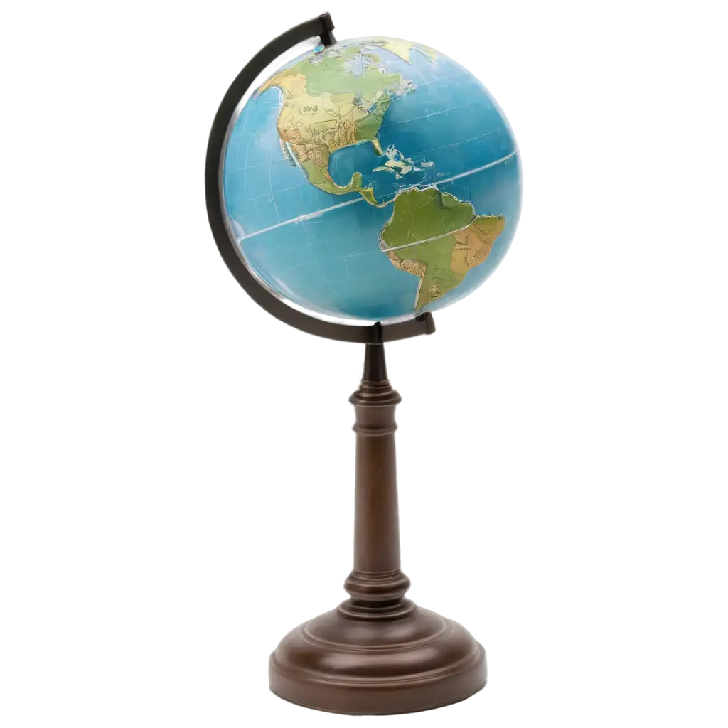 HighQuality-PNG-of-Globe-on-Rotating-Stand-with-Blue-Water-and-Green-Land-for-Global-Representation