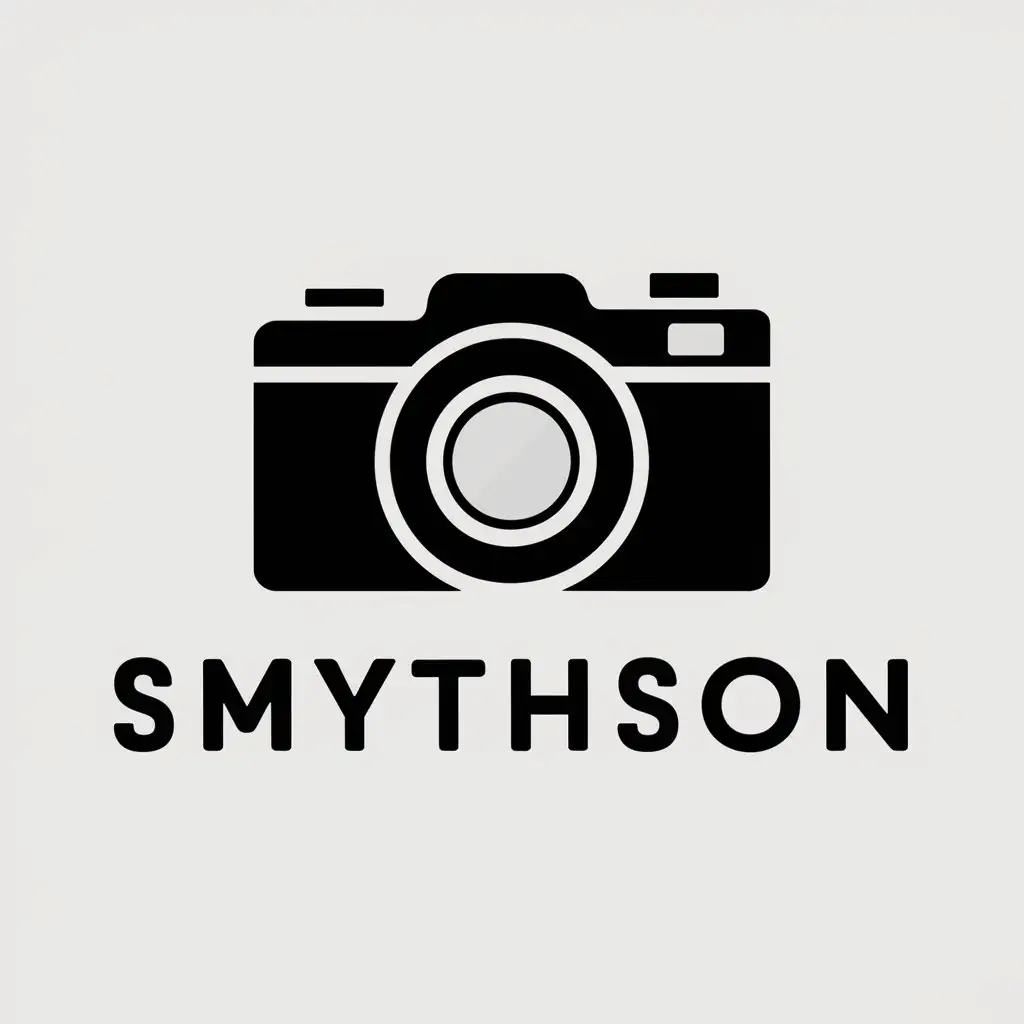 a vector logo design,with the text "Smythson", main symbol:camera,Moderate,be used in Entertainment industry,clear background