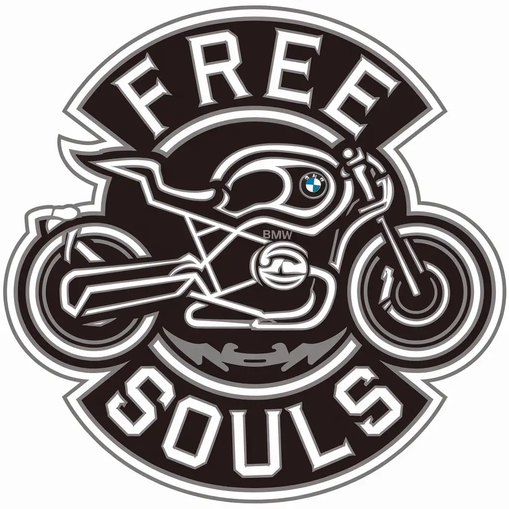 LOGO Design for FREE SOULS BMW Motorrad Inspired Travel Industry Theme with Complex Design