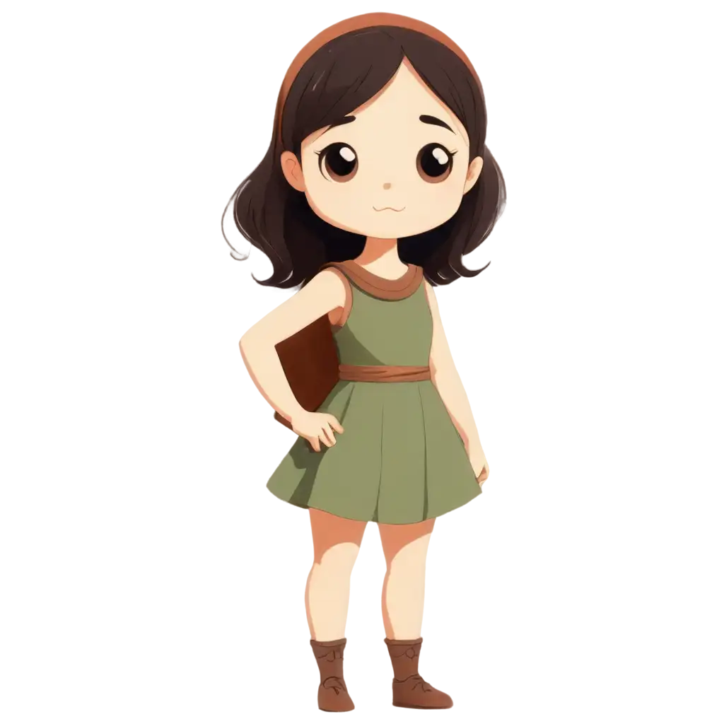 Cute-Cartoon-Girl-in-Ancient-Times-PNG-HighQuality-Image-for-Creative-Projects