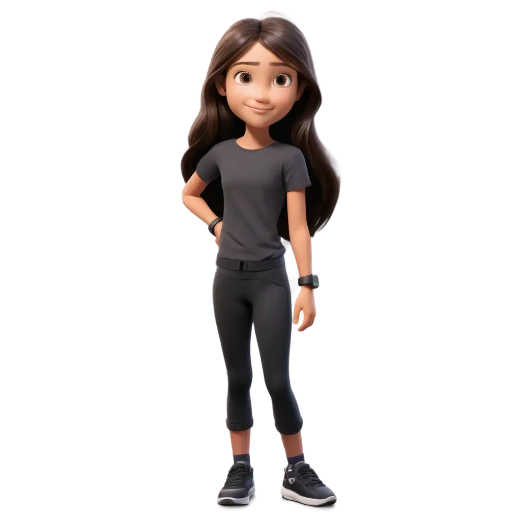 Pixar-Style-PNG-Image-of-a-Little-Girl-with-Dark-Brown-Hair-and-Apple-Watch