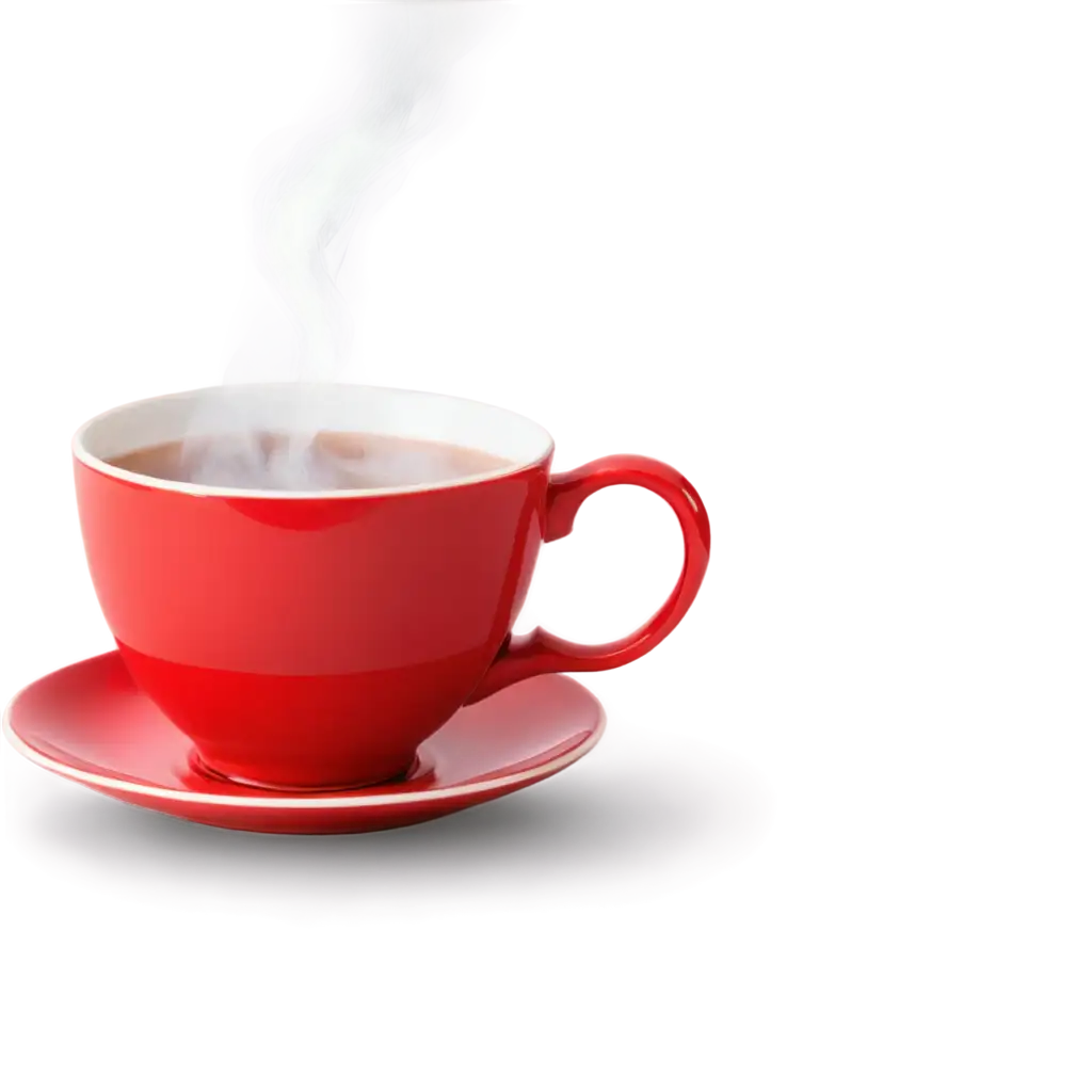 New-Year-Red-Tea-Cup-with-Steam-HighQuality-PNG-Image-for-Festive-Designs