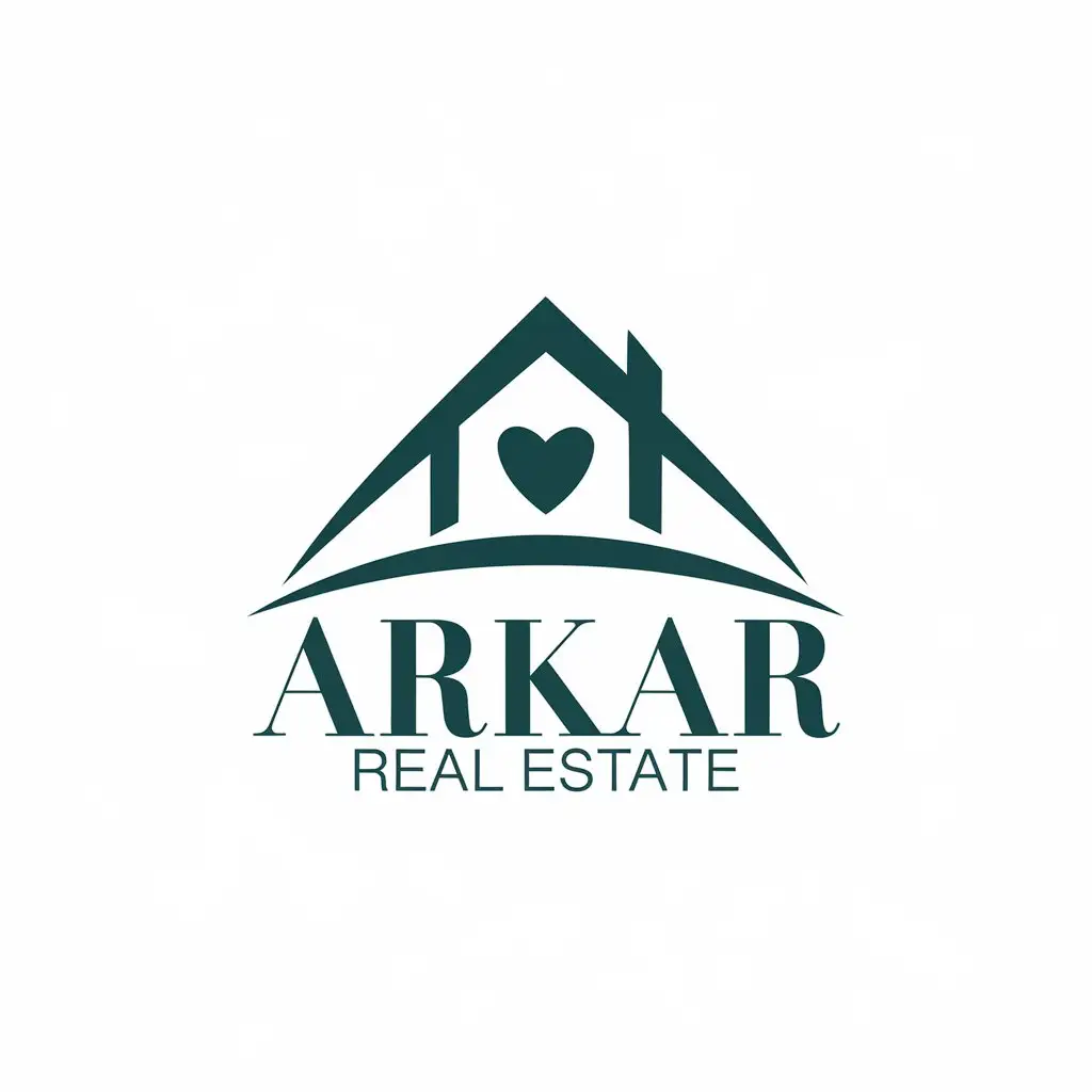 LOGO Design For Arkar Real Estate Find Your Dream Home in Modern Style