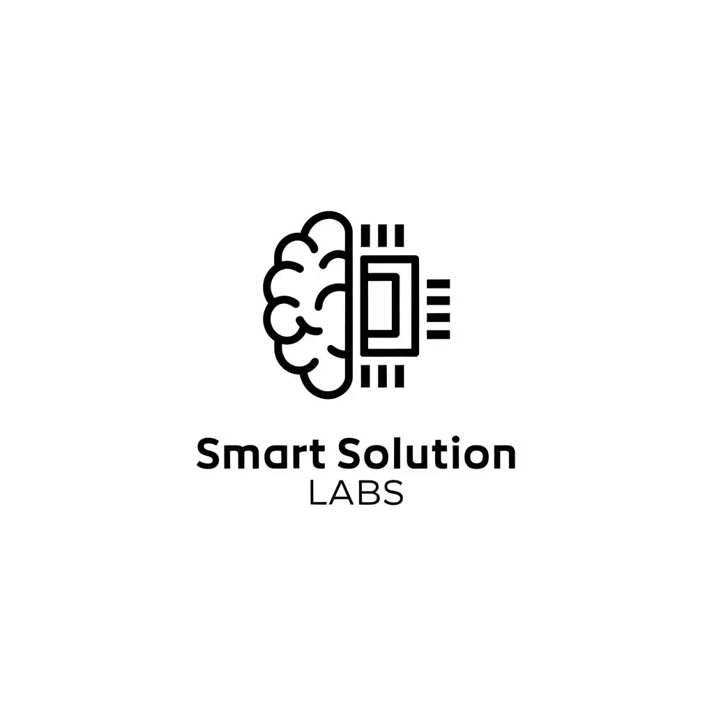 LOGO Design for Smart Solution Labs Minimalistic Vector Logo for AI Software Startup