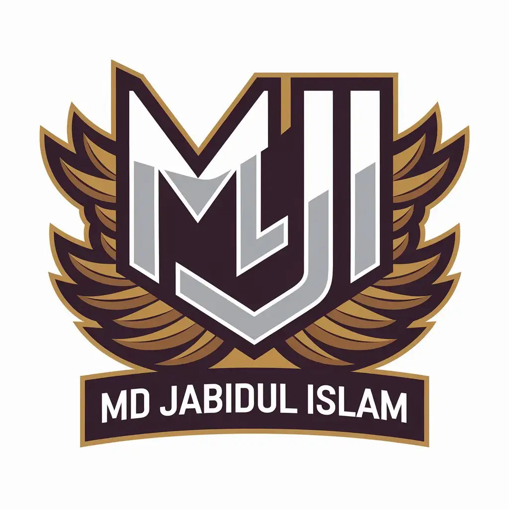 LOGO Design For Md Jabidul Islam Modern Vector Logo with MJI Symbol