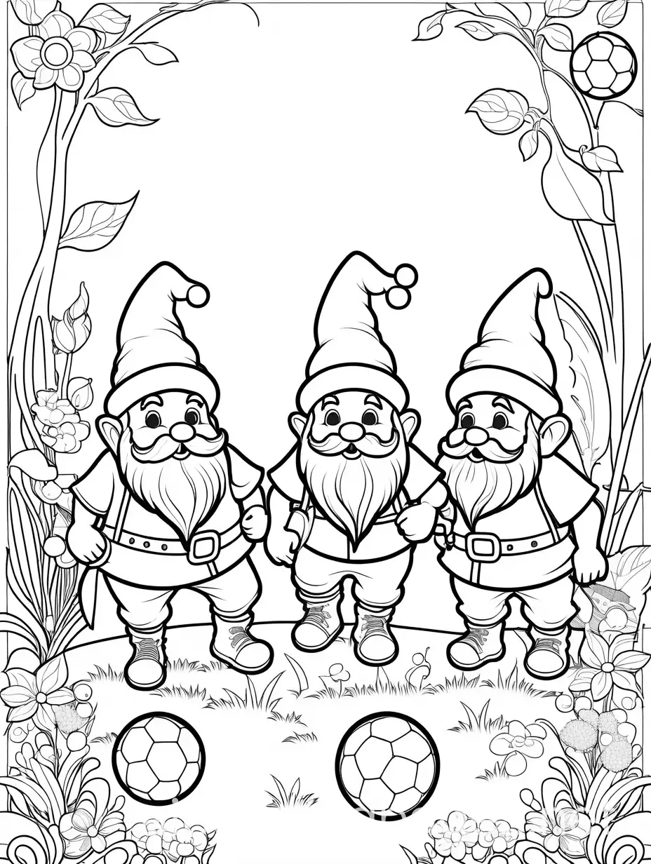 Whimsical-Garden-Gnomes-Playing-Soccer-Coloring-Page