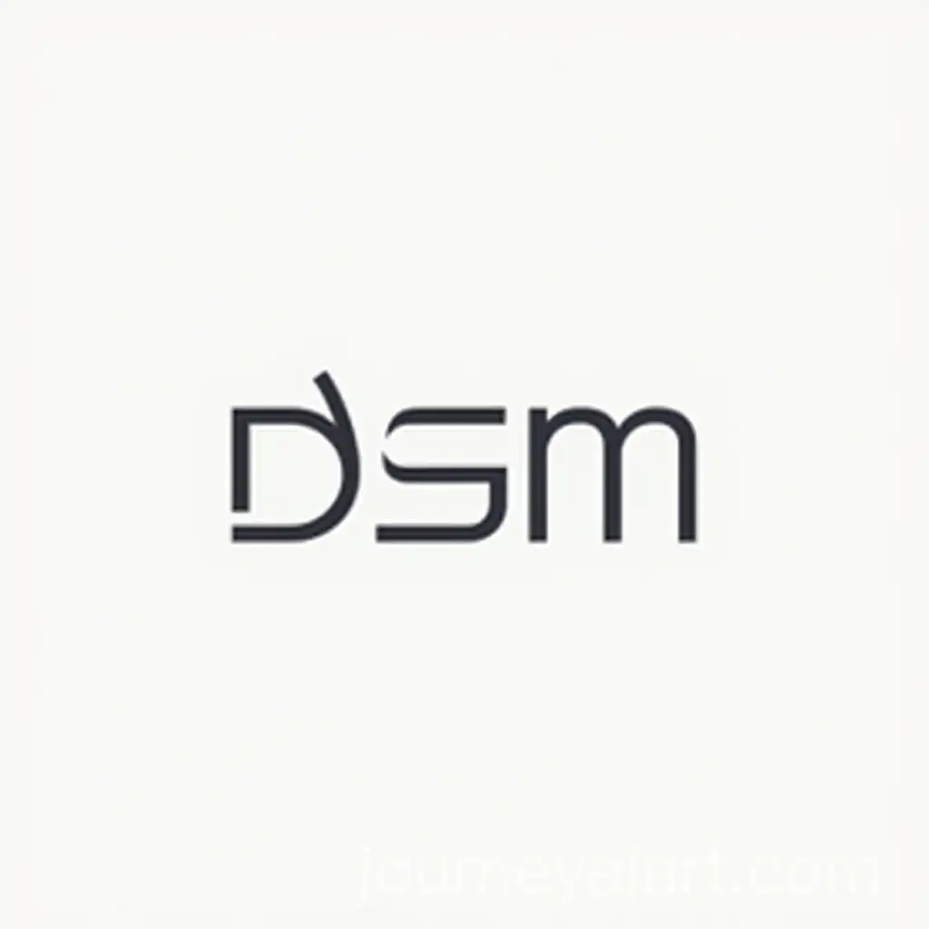 Modern-Typography-Logo-with-Initials-DSM-in-Minimalist-Style