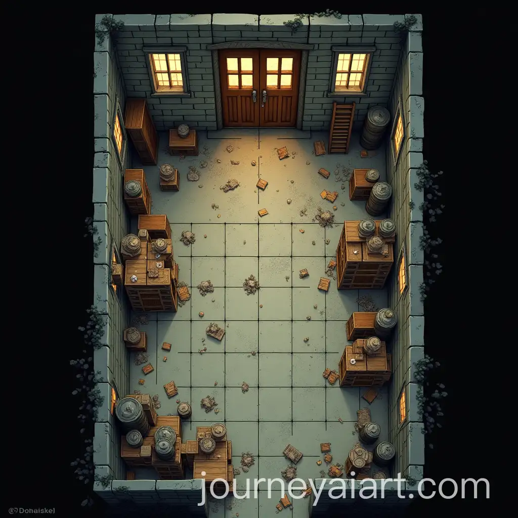 TopDown-2D-Battle-Map-of-Abandoned-Warehouse-for-Dungeons-Dragons-Encounter