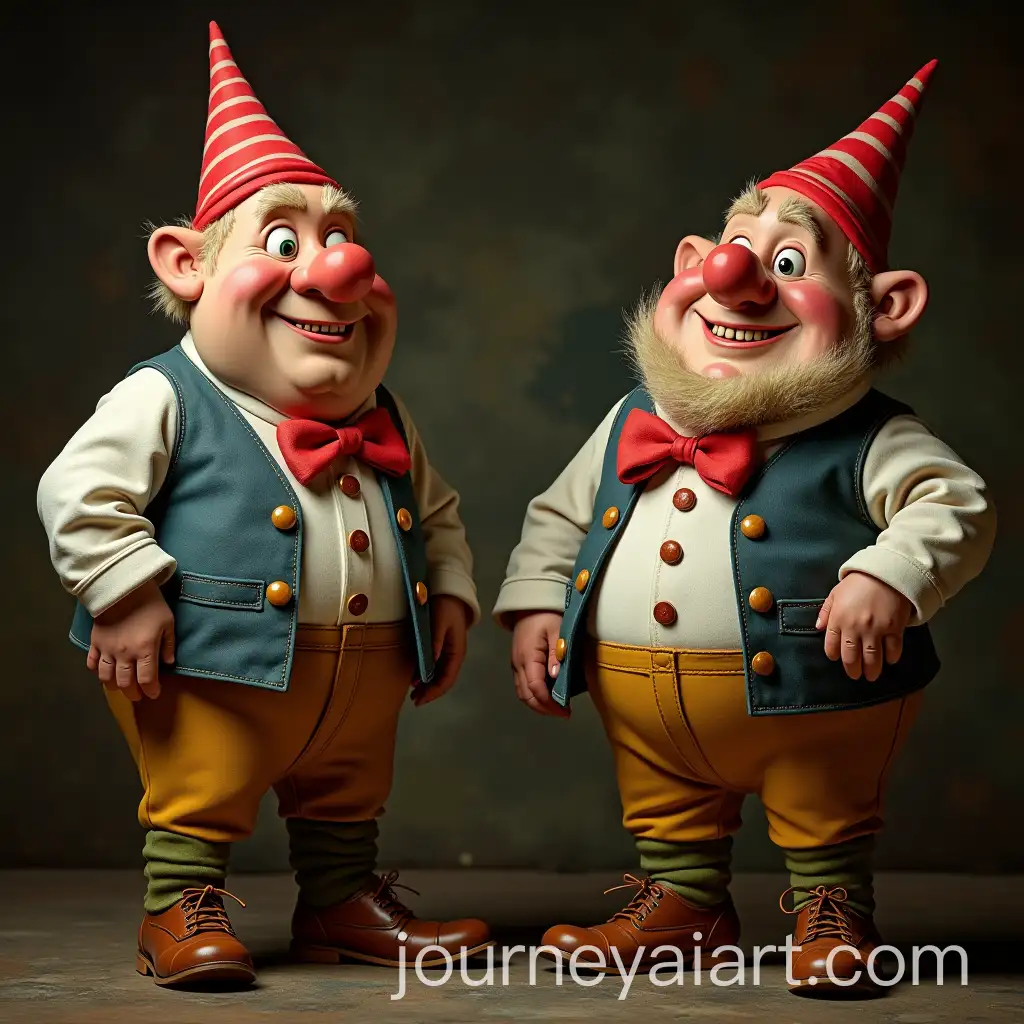 Tweedledum-Brothers-as-Bartenders-in-Alice-in-Wonderland-Style