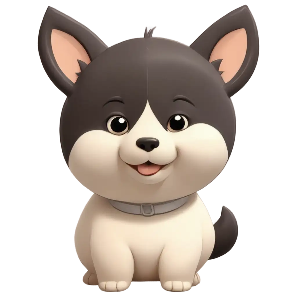 Curled-Up-White-Chubby-Dog-with-Sharp-TailPNG-Image-Usage-Scenarios-in-Chibi-Mascot-Style-PNG-Image-Perfect-for-Digital-Projects