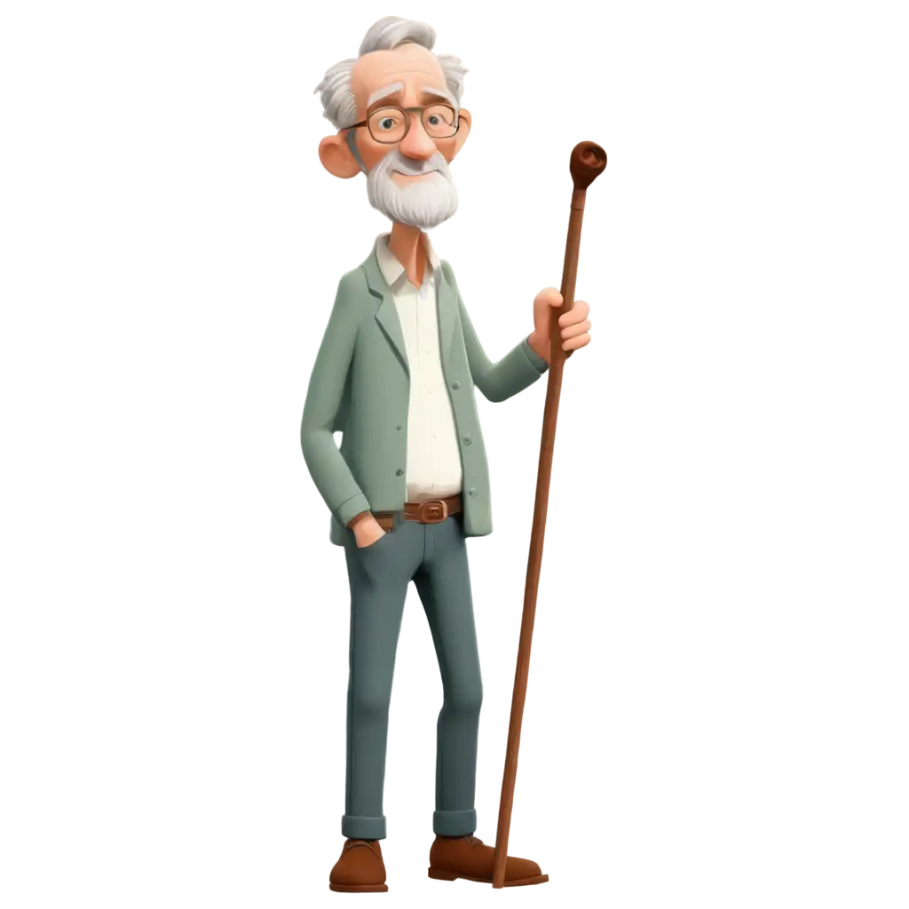 Old-Man-Cartoon-PNG-Image-for-Versatile-Digital-Use