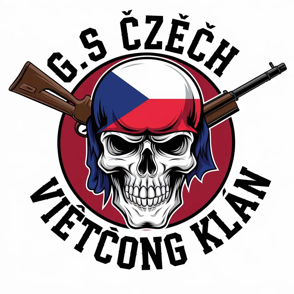 LOGO Design for GS Czech Vietcong Klan Vector Design with Clear Background