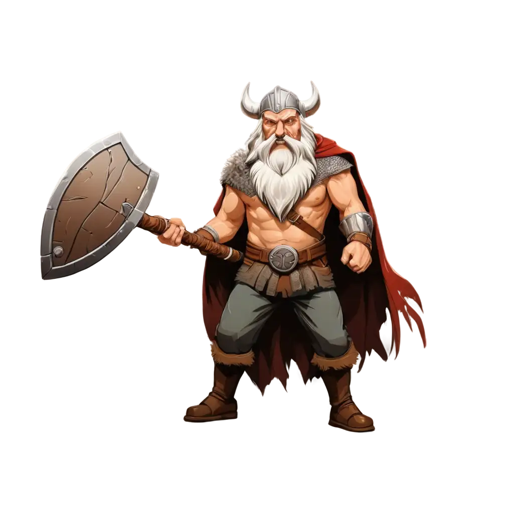 Brutal-Mature-Viking-Man-with-Runic-Hand-Axe-PNG-Dynamic-Line-Art-Digital-Illustration