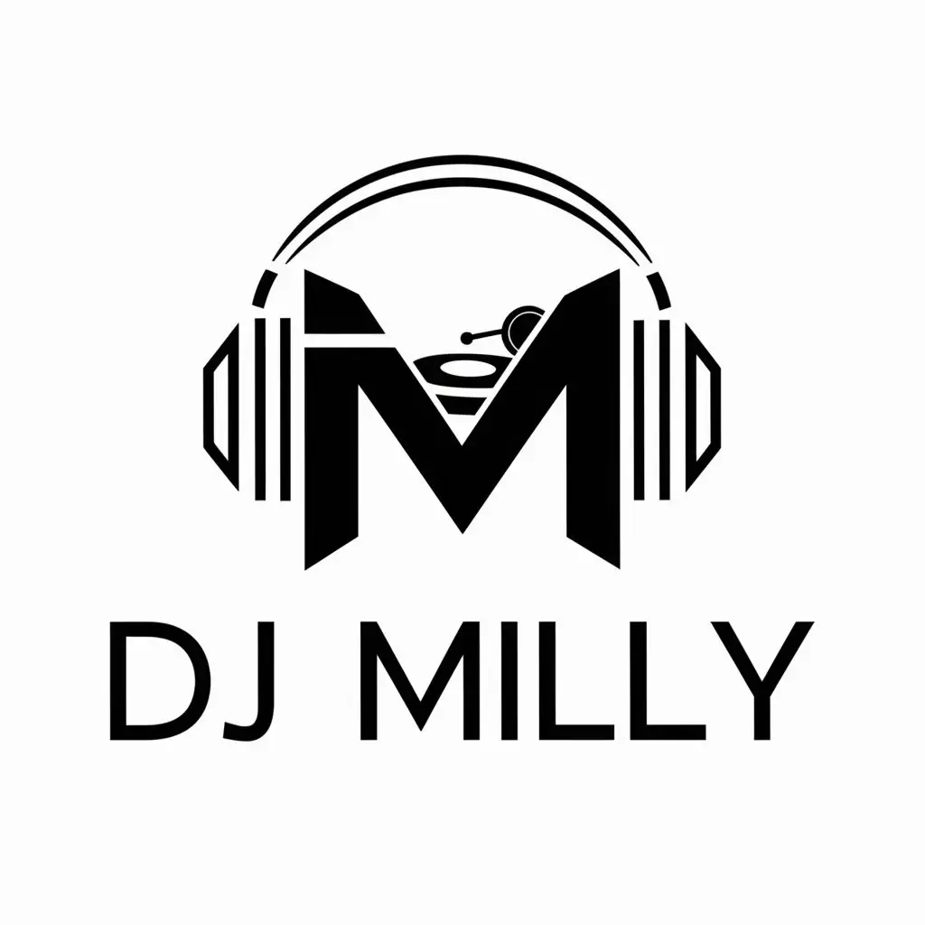 Minimalist Logo Design for DJ MILLY