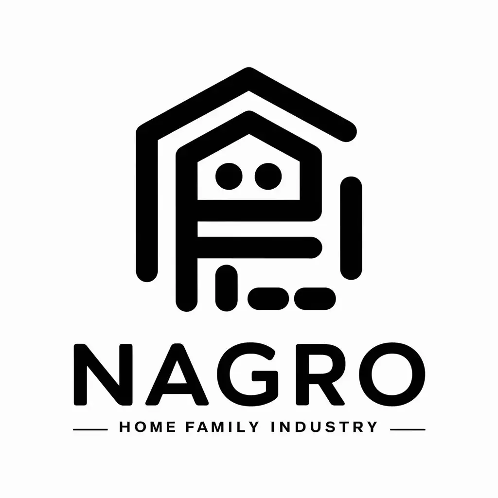 a vector logo design,with the text "Nagro", main symbol:Character,complex,be used in Home Family industry,clear background