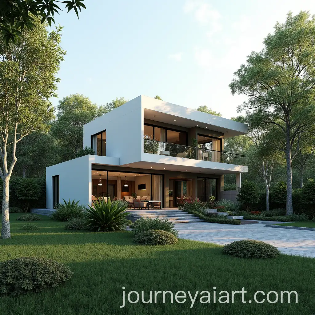 Modern-TwoStory-House-Surrounded-by-Trees
