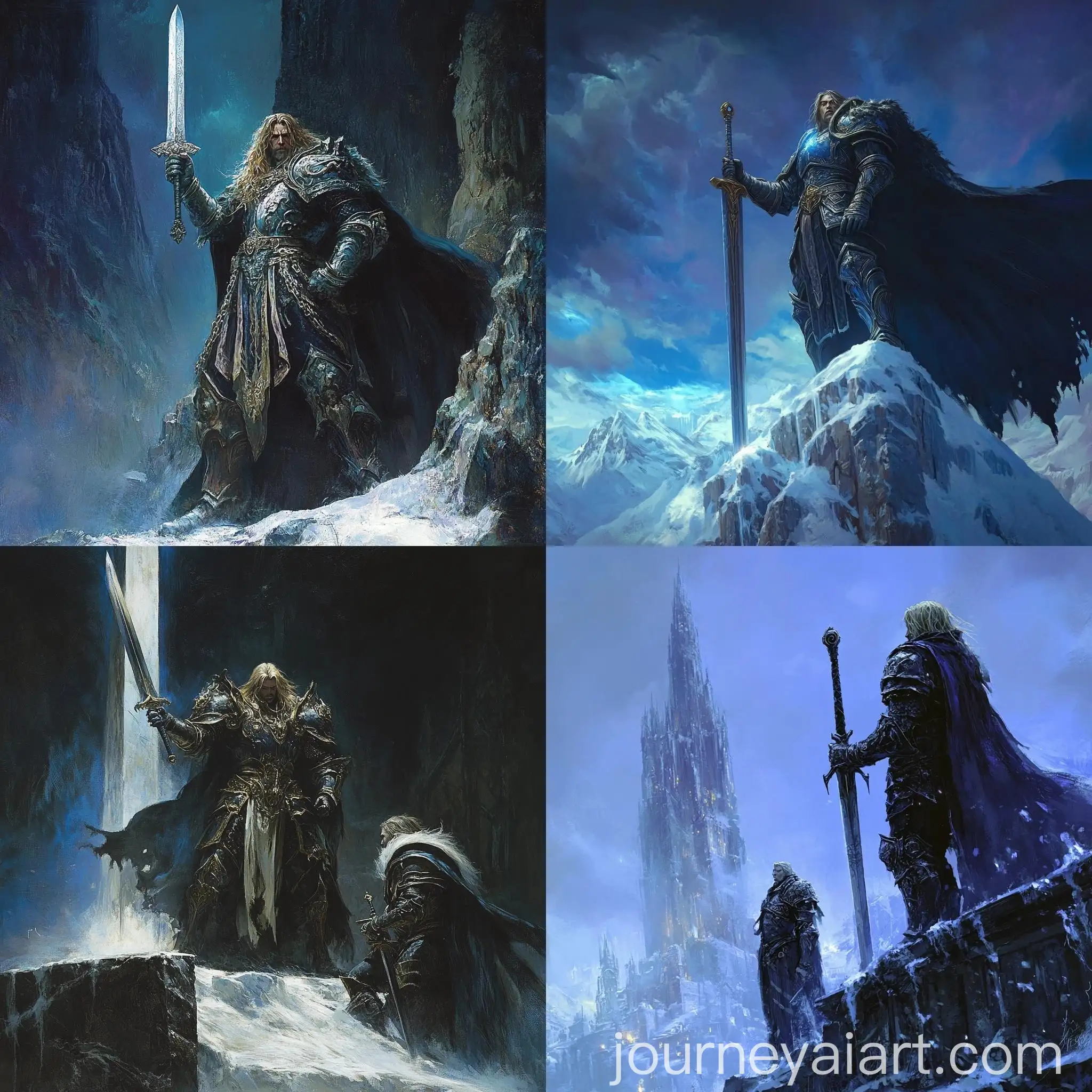 Prince-Arthas-Raises-Sword-Above-the-King