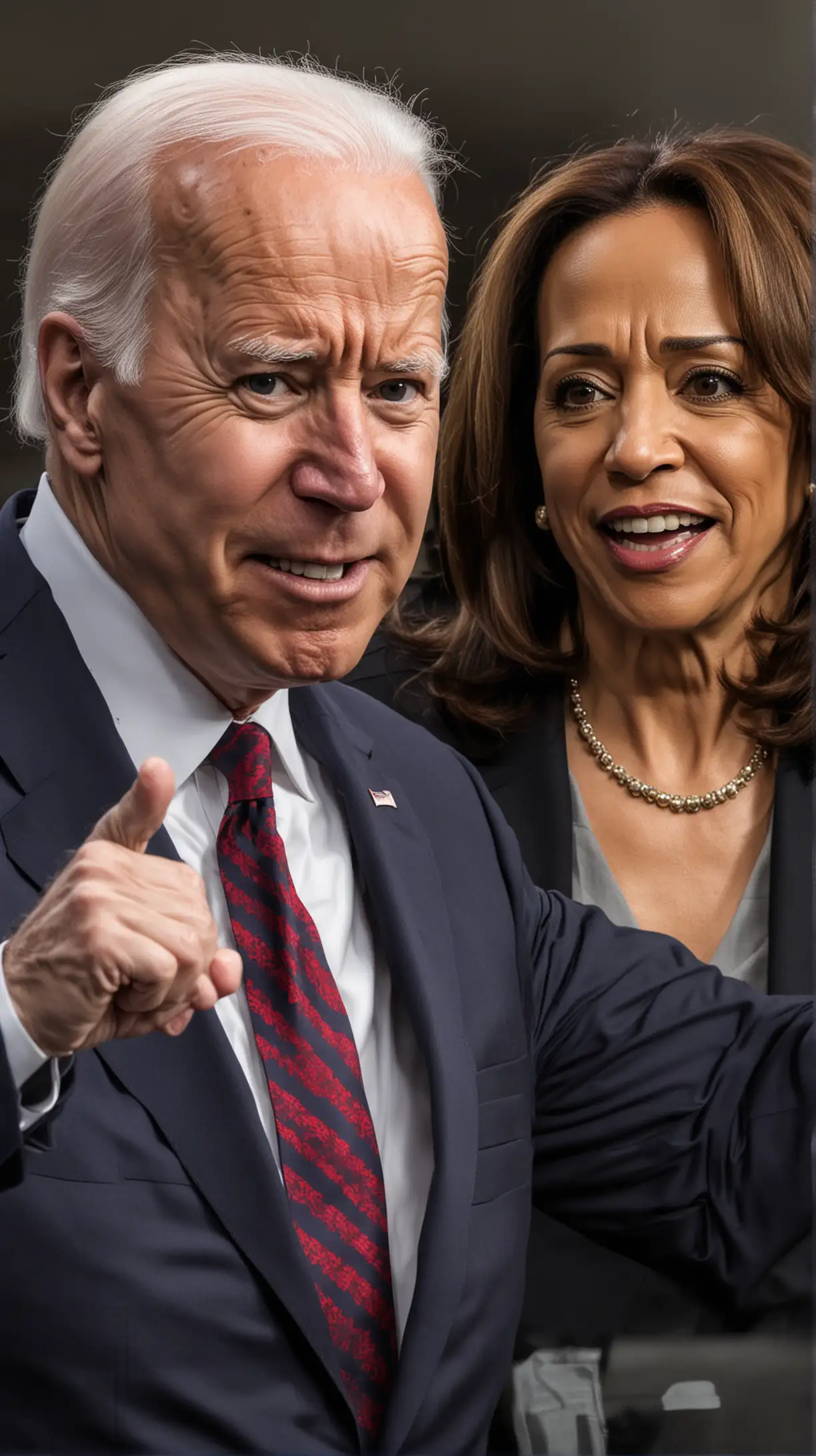 Political Debate Biden vs Trump with Kamala Harris