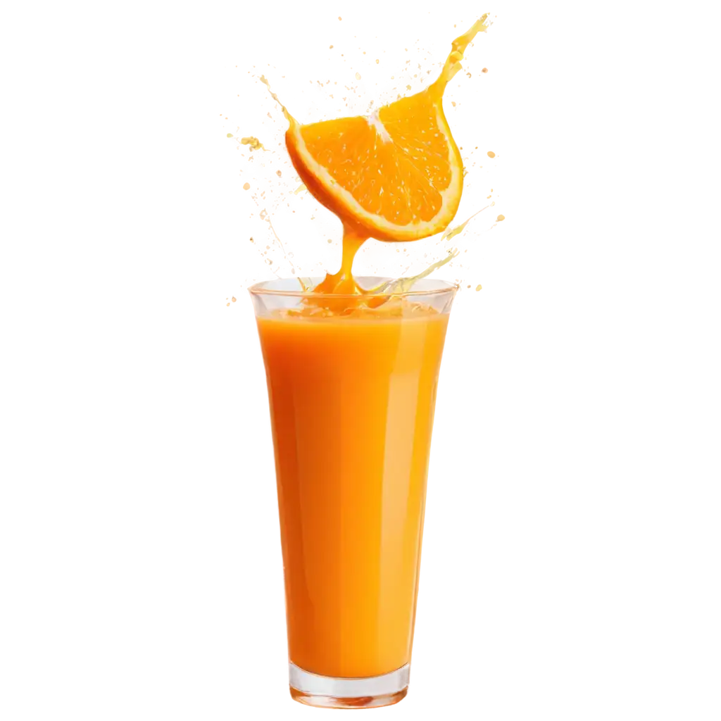 HighQuality-Orange-Juice-Glass-PNG-with-Splash-Perfect-for-Transparent-Backgrounds-and-Graphics