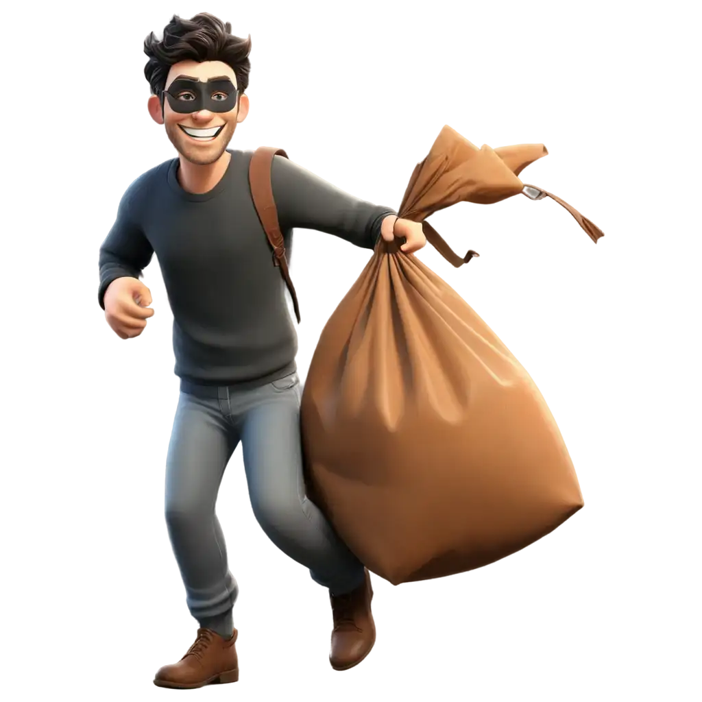 Cartoon-Thief-PNG-Image-with-Mask-and-Laughing-Expression-Ideal-for-Digital-Design-and-Illustration