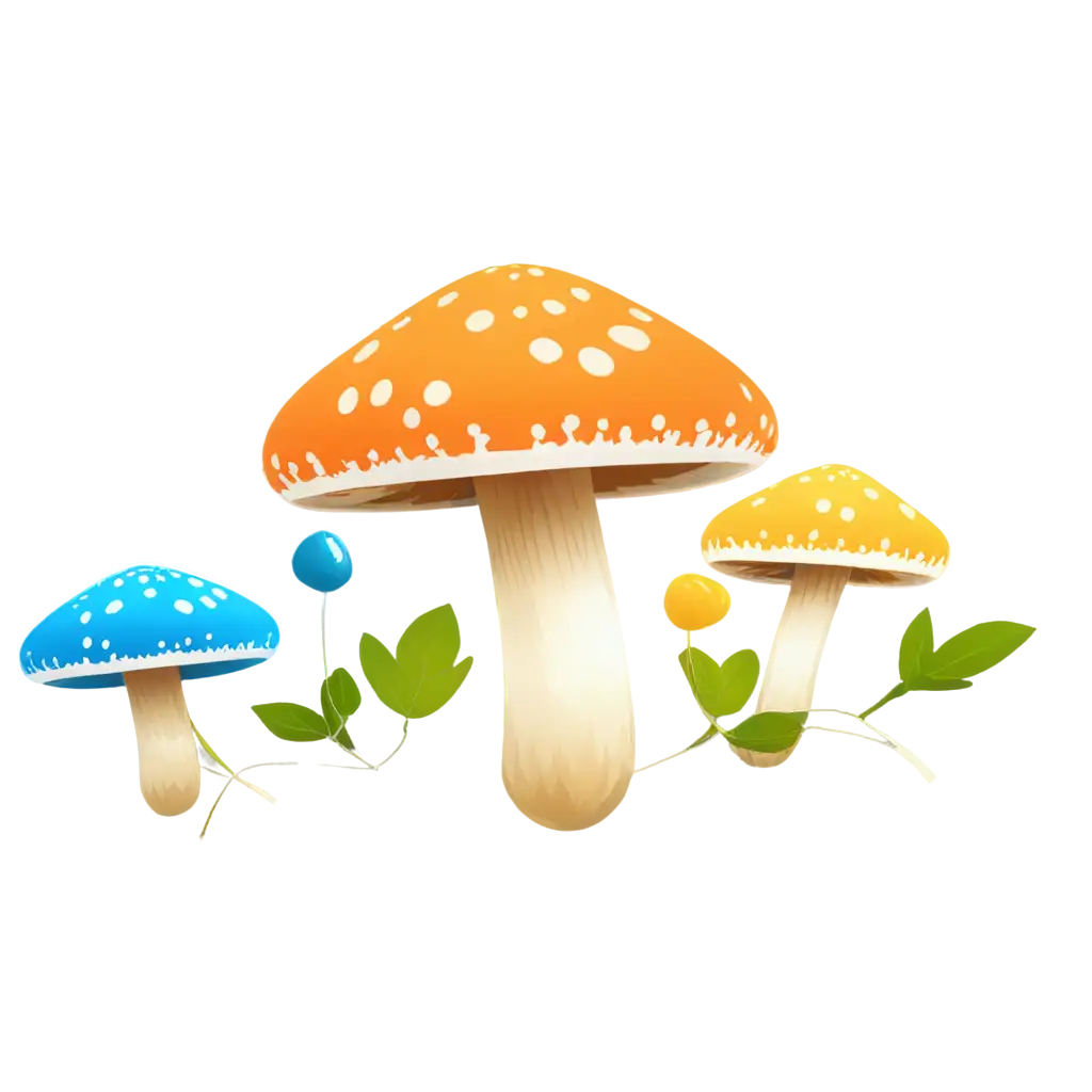 Colorful-Mushroom-Icon-PNG-for-Versatile-Graphic-Applications