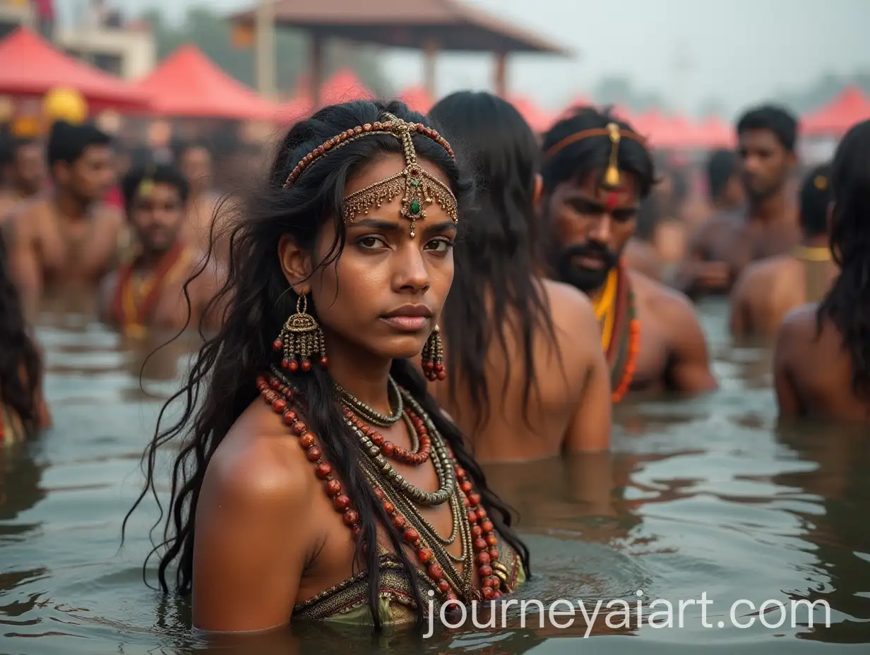 Female-Naga-Sadhu-at-Maha-Kumbha-Mela-by-the-Ganga-Sangam