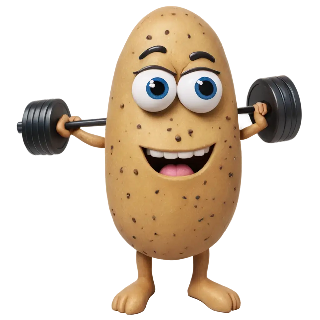 SEOOptimized-PNG-Image-Potato-with-Eyes-Lifting-Weights-on-the-Couch