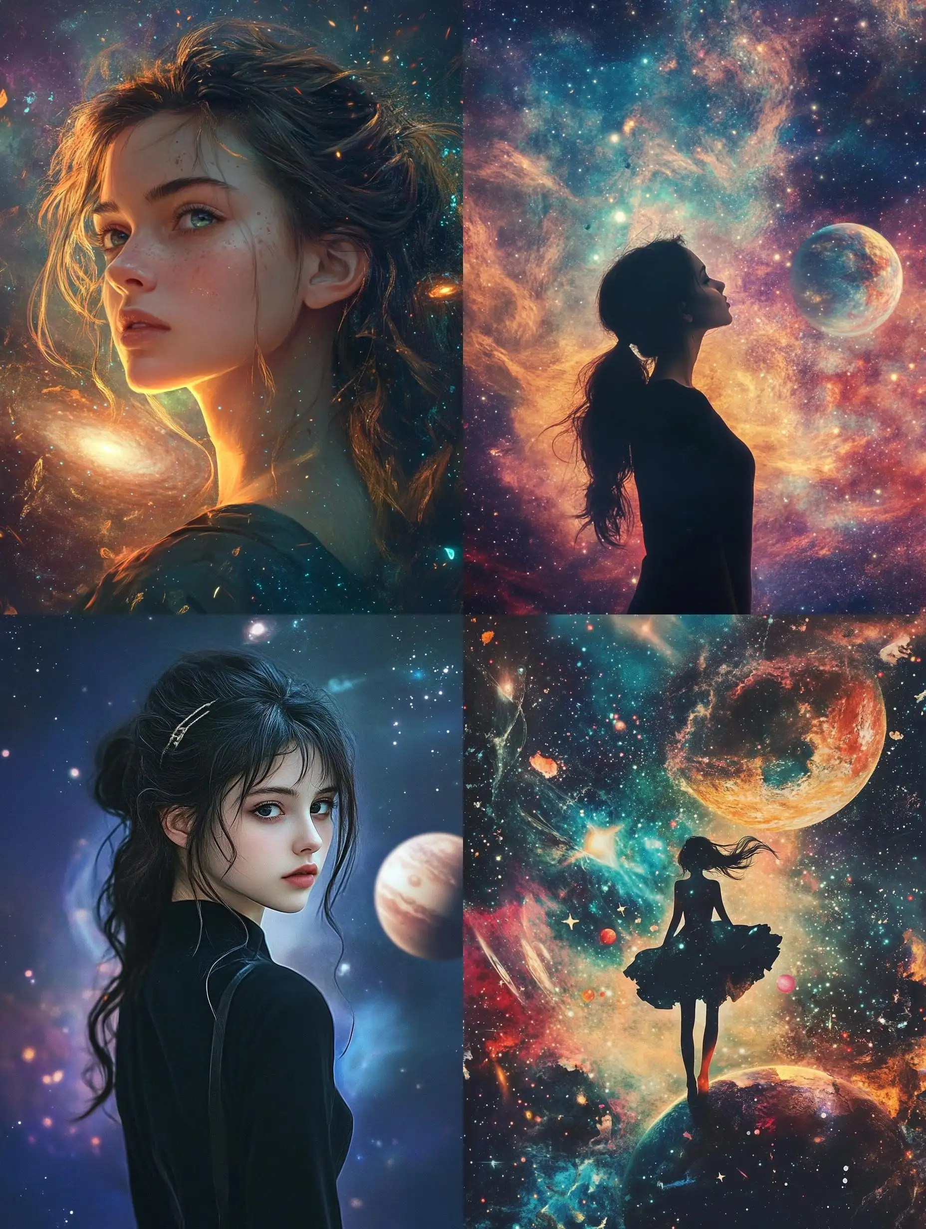 Girl-in-Cosmic-Atmosphere-with-Venus-Background