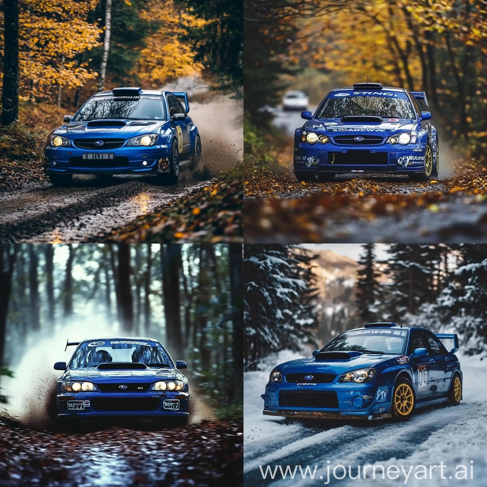 Subaru-Impreza-WRX-STI-Rally-Car-Racing-at-High-Speed