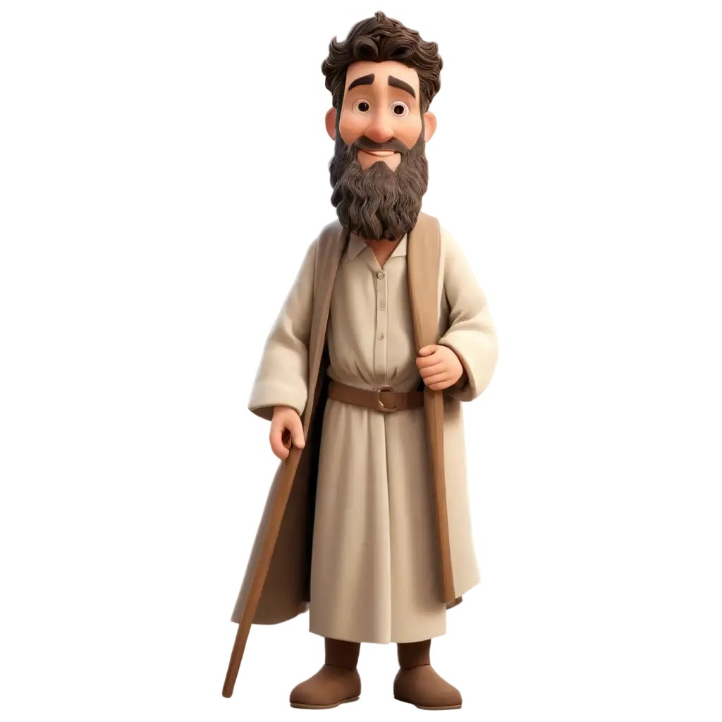 Animated-Drawing-of-Abraham-from-the-Bible-in-PNG-Format