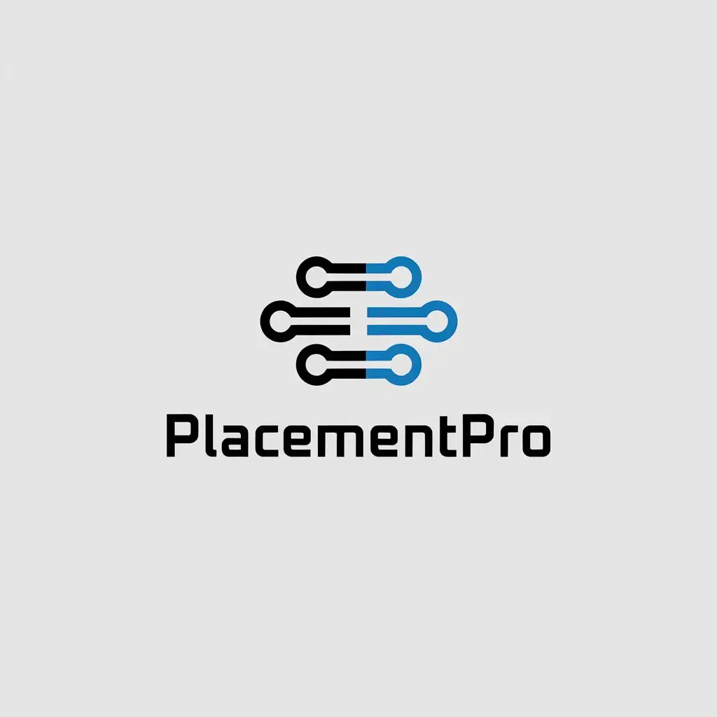 LOGO Design for PlacementPro Minimalistic Transfer System Symbol in Technology Industry