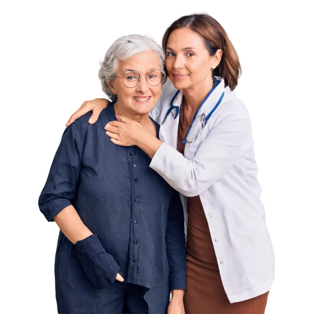 HighQuality-PNG-Images-of-a-Doctor-and-an-Elderly-Person-for-Enhanced-Visual-Impact