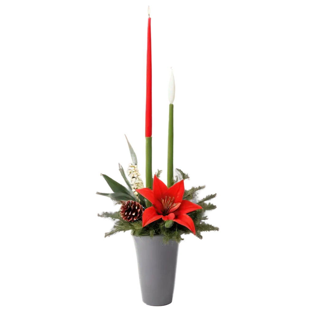 Vibrant-Christmas-Floral-Arrangement-PNG-for-Festive-Decoration-and-Commercial-Use