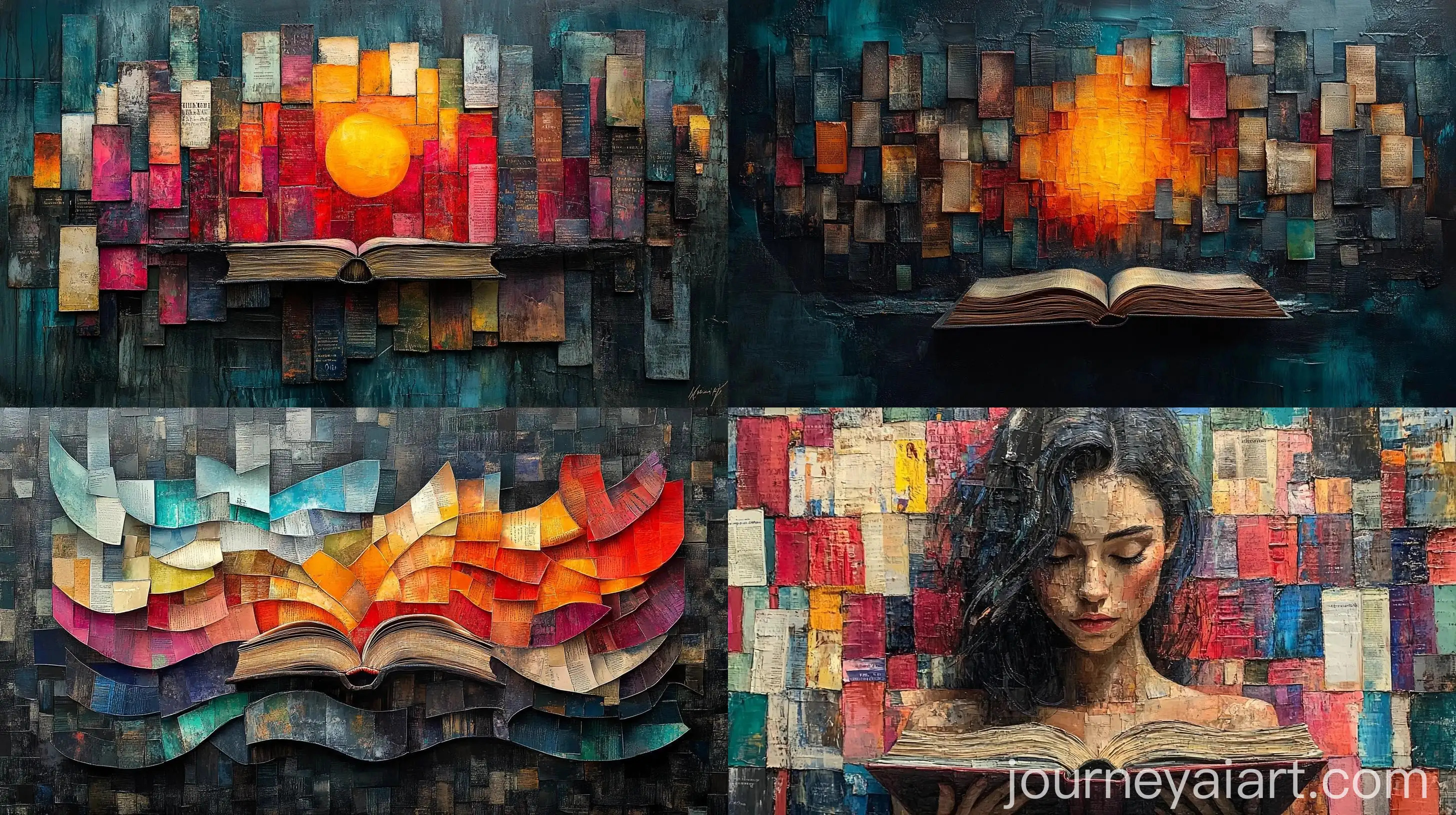 Abstract-Contemporary-Art-Collage-Joy-of-Reading-Books-and-Immersive-Literary-Experiences