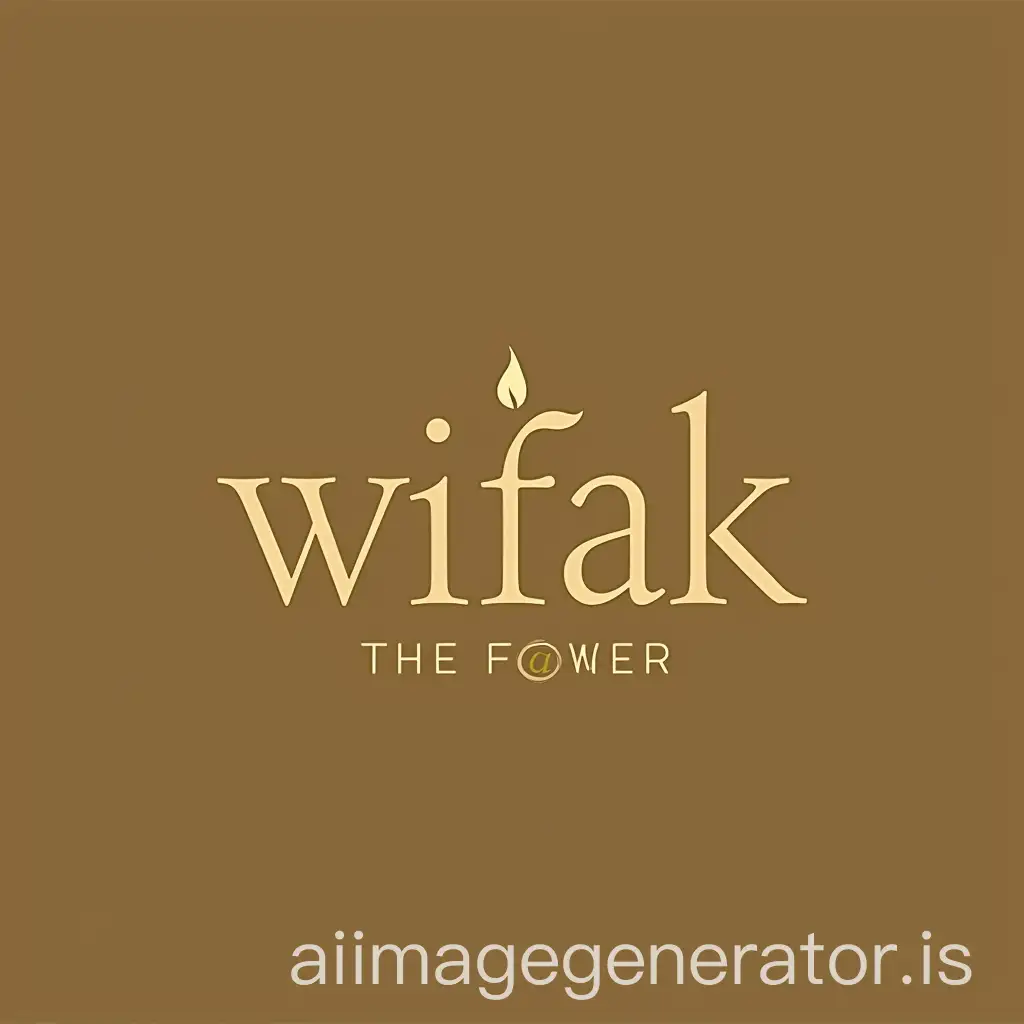 Elegant-Logo-Design-for-Wifak-with-Golden-Honey-and-Candle-Symbol