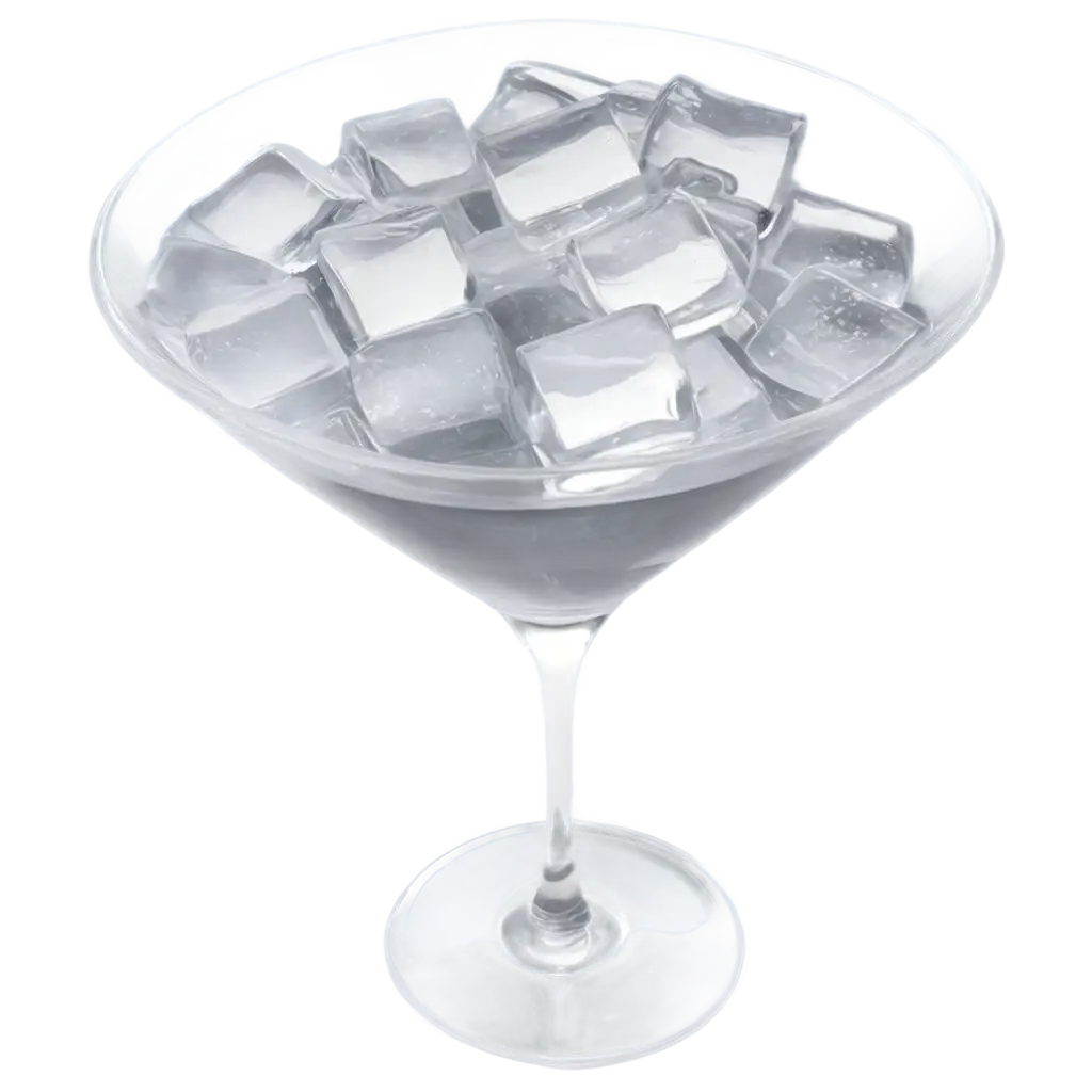 Crystal-Clear-PNG-Image-Ice-Cube-in-a-Cup-from-High-Angle-View