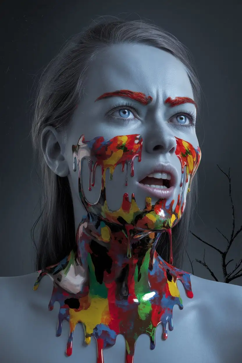 Abstract-Colorful-Face-Painting-with-Eerie-Surreal-Mood