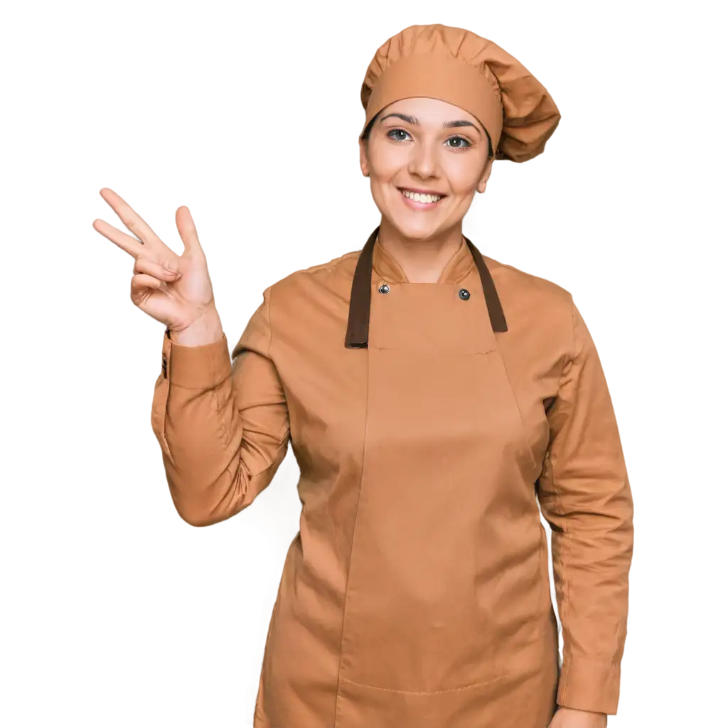 Smiling-Chef-Pointing-Up-PNG-Image-for-HighQuality-Visuals