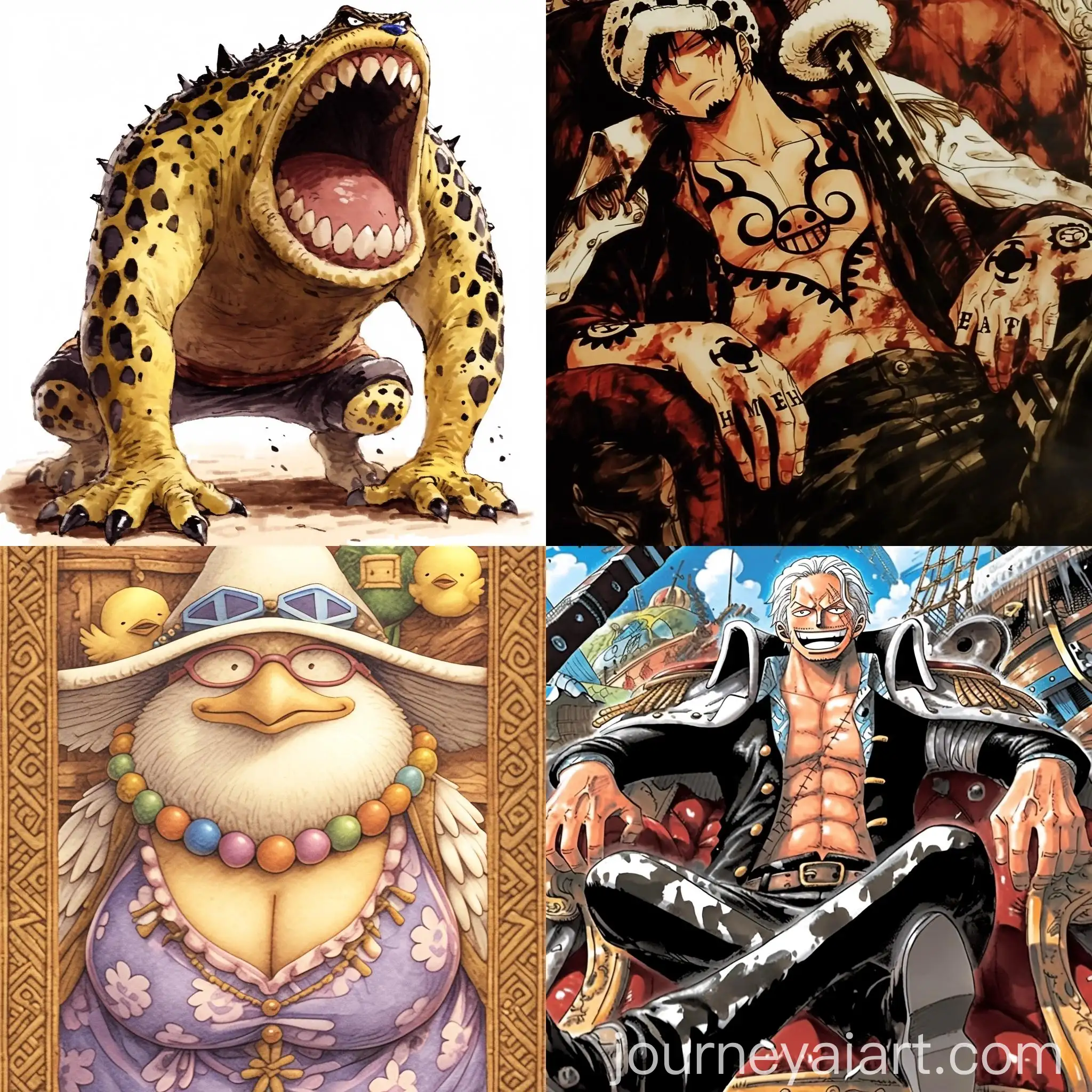 Watercolor-Painted-Manga-Character-from-One-Piece-Series