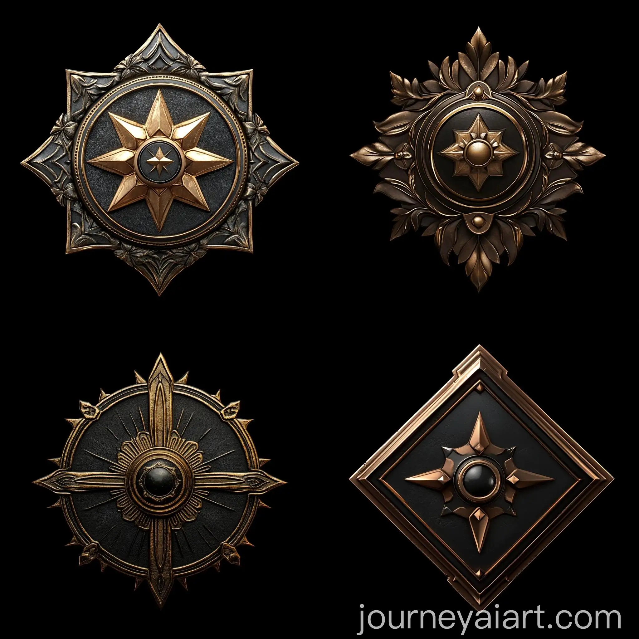 Dark-Supernatural-Medallion-Insignia-on-Black-Background