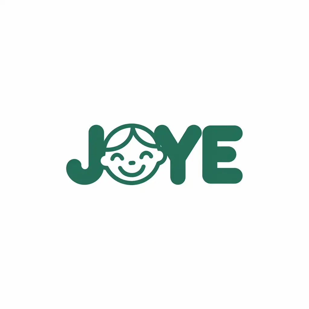 a vector logo design,with the text "Joye", main symbol:joy child,Moderate,be used in Others industry,clear background