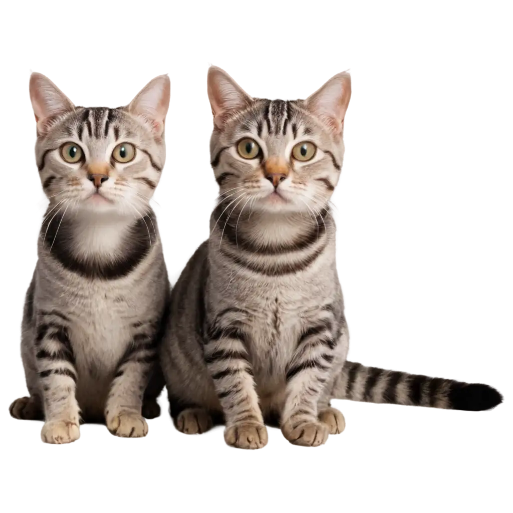 HighQuality-PNG-Image-of-a-Group-of-3-American-Shorthair-Cats