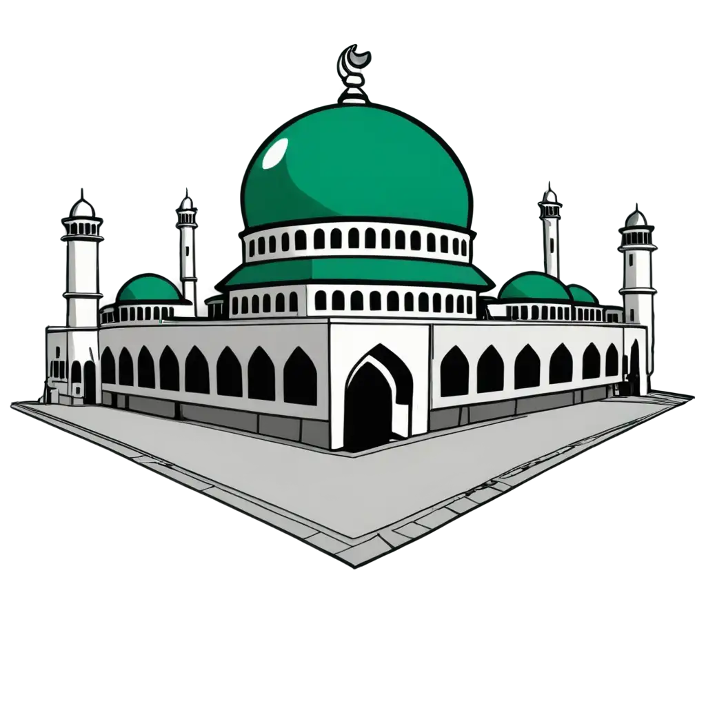 Mosque-Cartoon-PNG-Image-HighQuality-and-Versatile-Visual-for-Creative-Projects