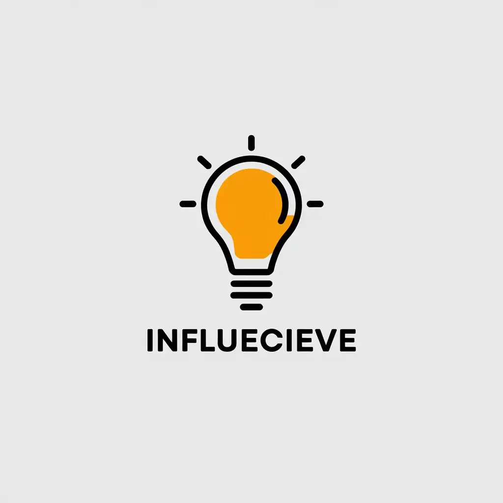 LOGO Design for Influecieve Light Bulb Idea with Minimalistic Style for Internet Industry