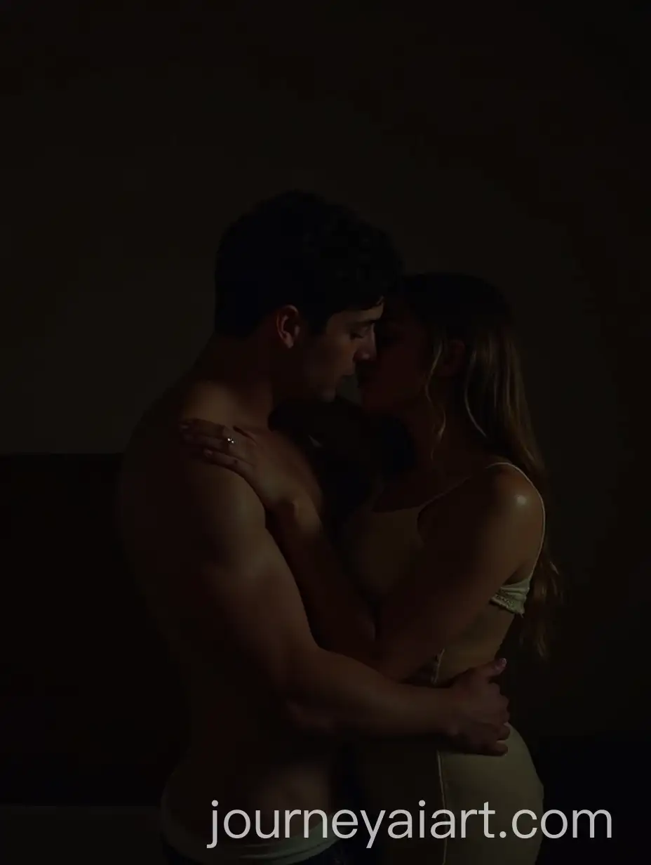 Romantic-Fantasy-Couple-EmAI-Art-Prompt-Expansionbracing-in-a-Dark-Bedroom-with-a-Passionate-Kiss