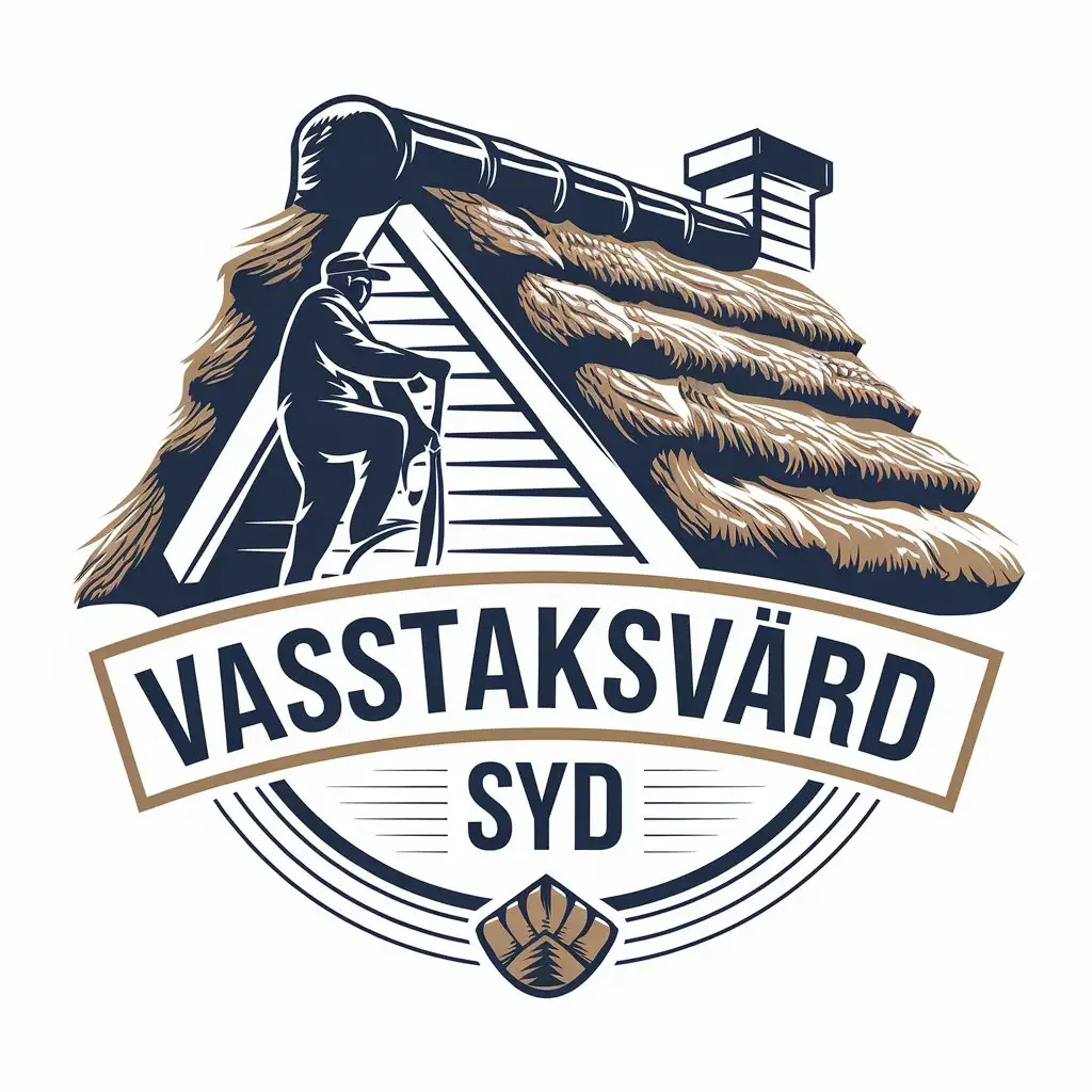 LOGO-Design-for-Vasstaksvrd-Syd-Roofing-Expertise-with-a-Vintage-Touch