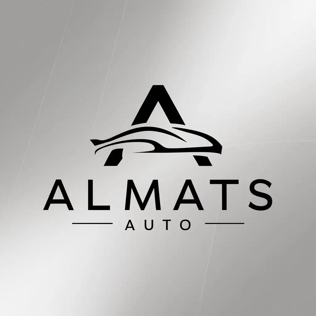 LOGO-Design-For-Almats-Auto-Minimalistic-Auto-Symbol-for-Automotive-Industry