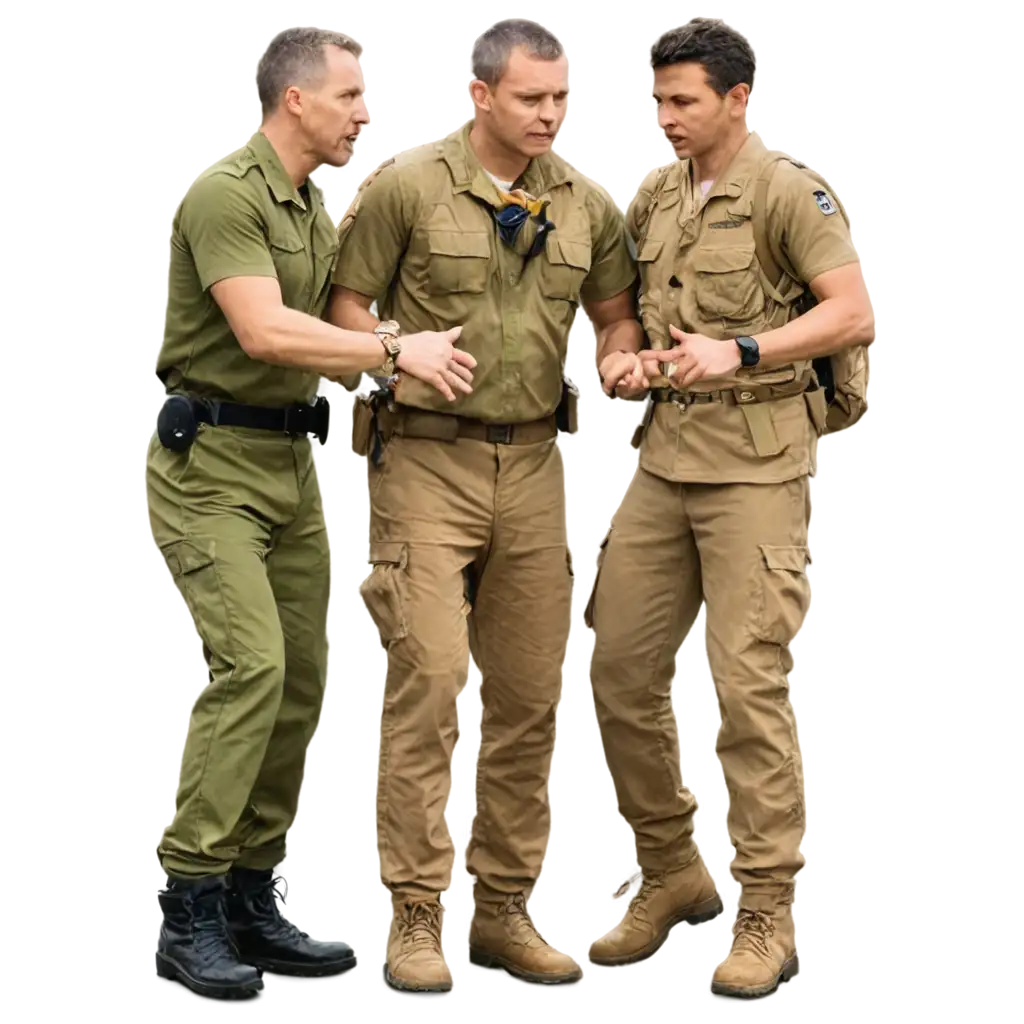 PNG-ImagePNG-Image-Usage-Scenarios-of-Military-Personnel-Surrounding-a-Pilot-and-Displaying-Anger