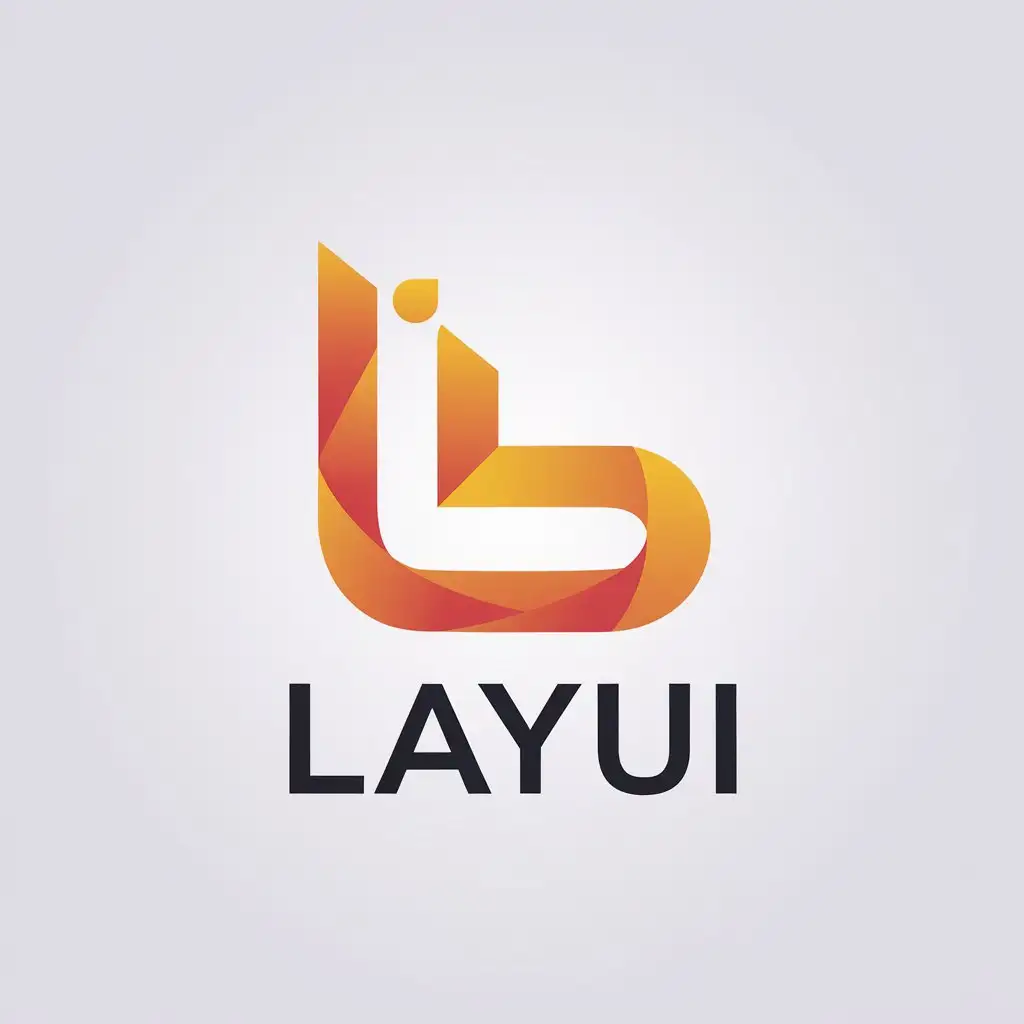 LOGO Design for LayUI Minimalistic Vector Design for Internet Industry with Clear Background