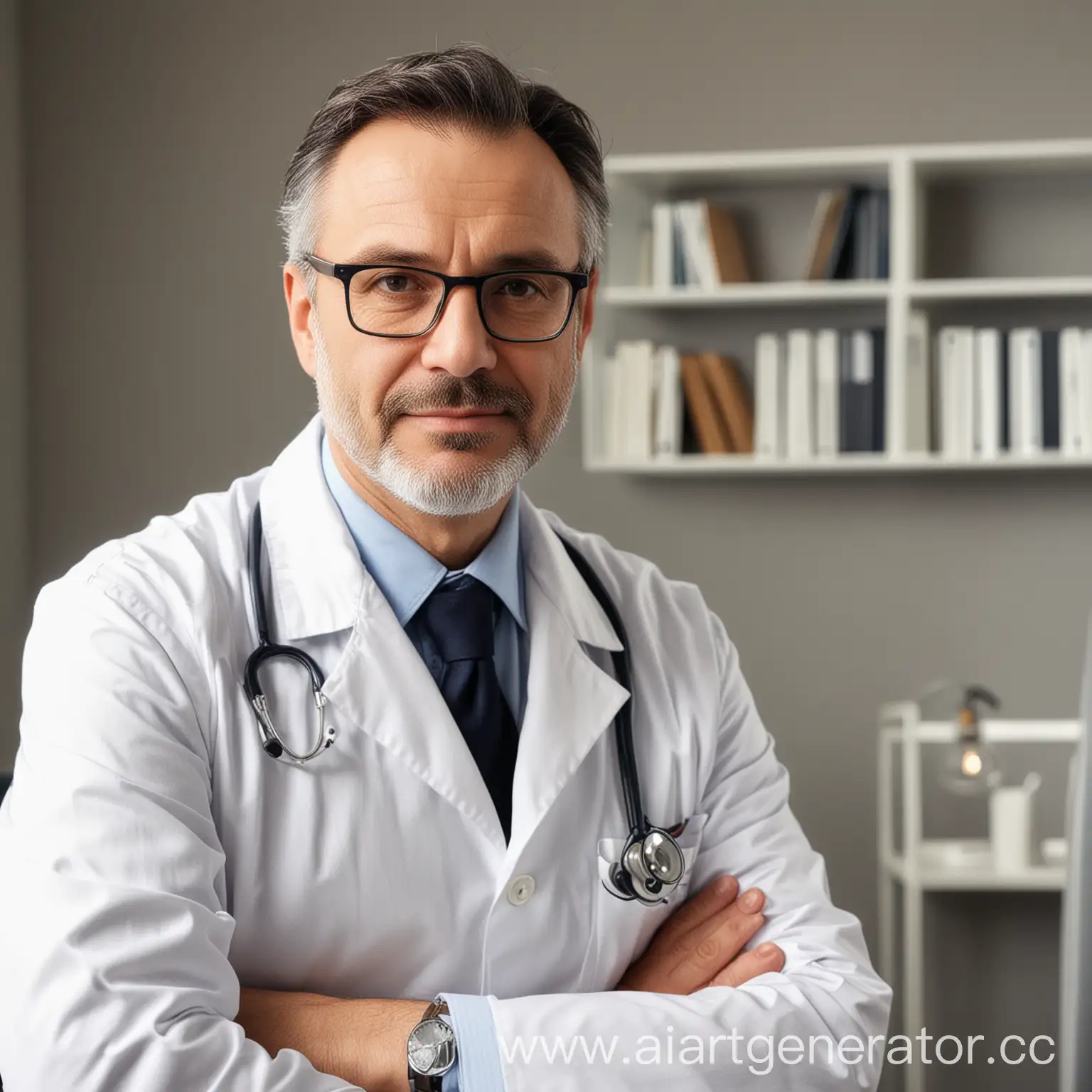 Experienced-50YearOld-Doctor-in-Office-with-Glasses